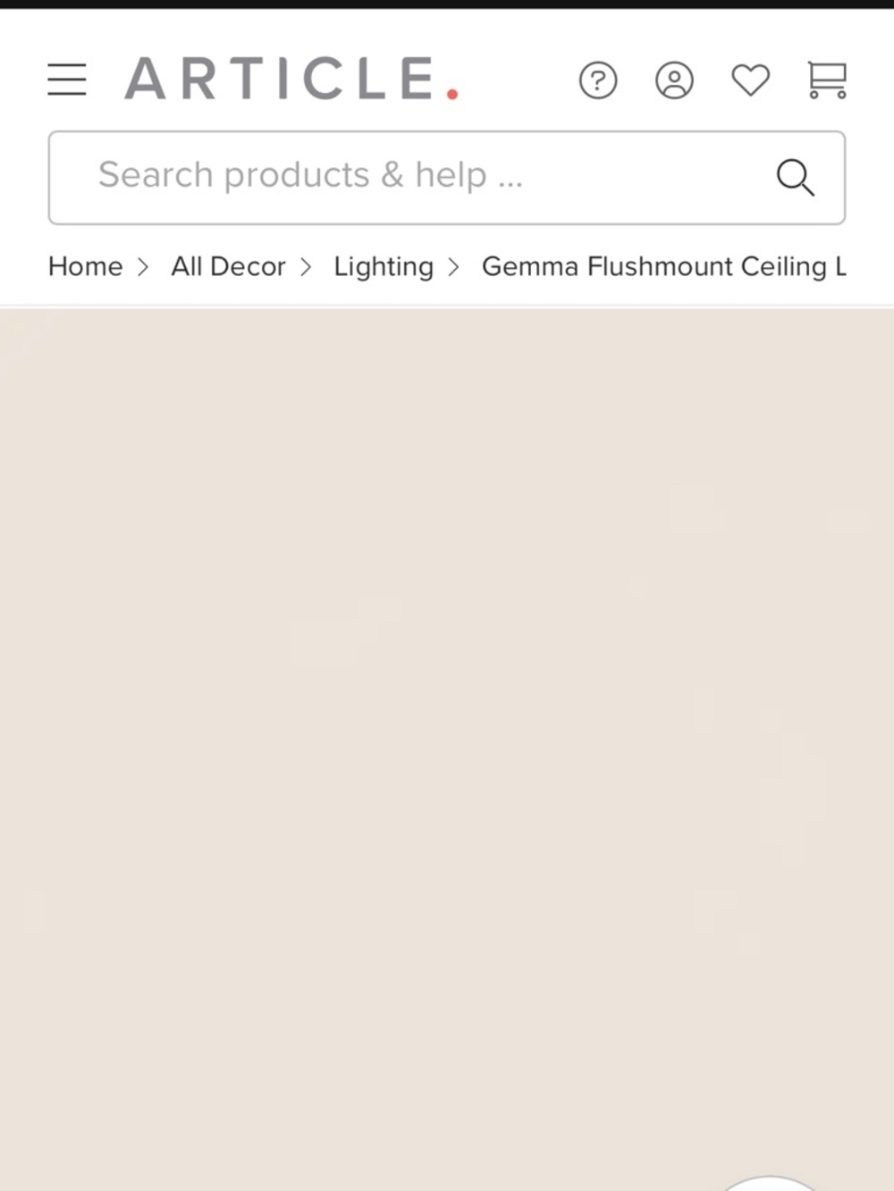 Article Cream Flushmount Dome Ceiling Light - Picture 6 of 10
